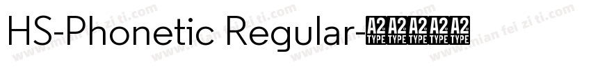 HS-Phonetic Regular字体转换
